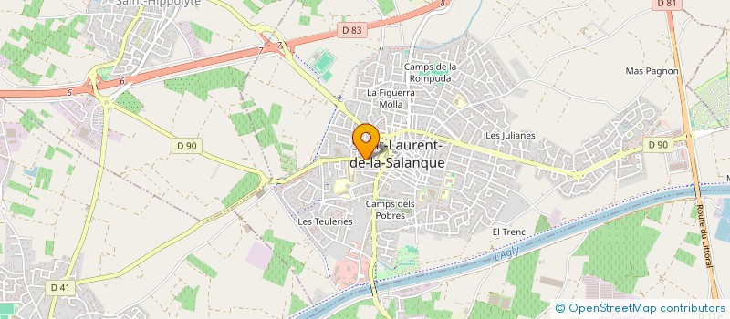 localisation de l'entreprise SL  SAINT-LAURENT-DE-LA-SALANQUE