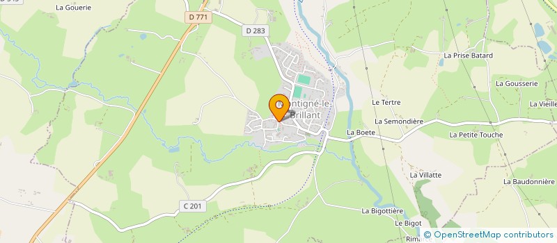 localisation de l'entreprise SL AQUACULTURE  MONTIGNE-LE-BRILLANT