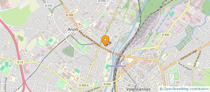 localisation de l'entreprise SL ARMATURE à VALENCIENNES