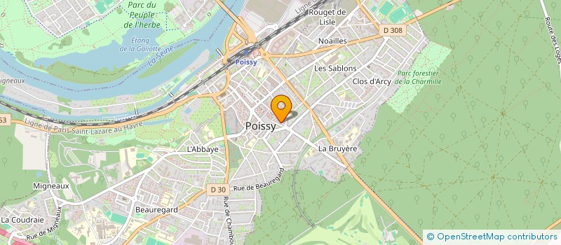 localisation de l'entreprise SL AUDITION à POISSY