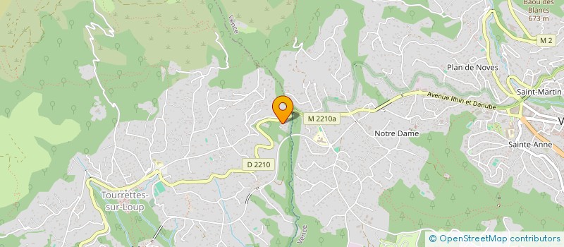 localisation de l'entreprise SL AZUR  TOURRETTES-SUR-LOUP