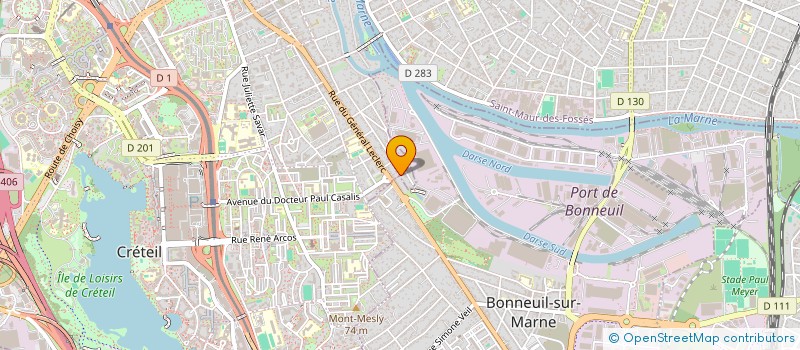 localisation de l'entreprise SL BAT  CRETEIL