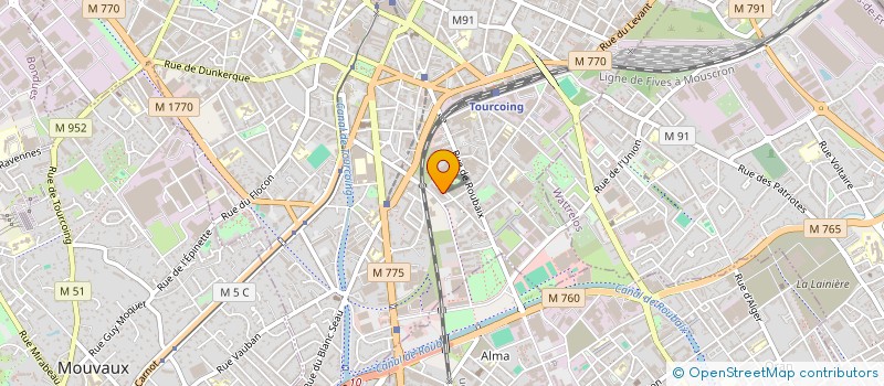 localisation de l'entreprise SL BATIS  TOURCOING