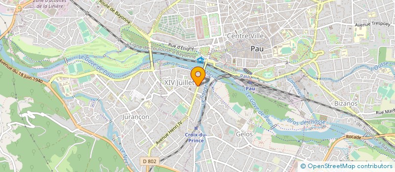 localisation de l'entreprise SL BEARN OUVERTURES à PAU