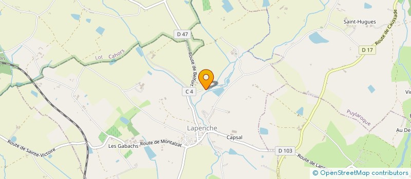 localisation de l'entreprise SL BTP  LAPENCHE