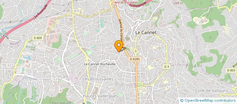 localisation de l'entreprise SL CANNES LIMOUSINES à LE CANNET