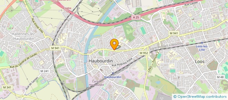 localisation de l'entreprise SL CARNOT  HAUBOURDIN