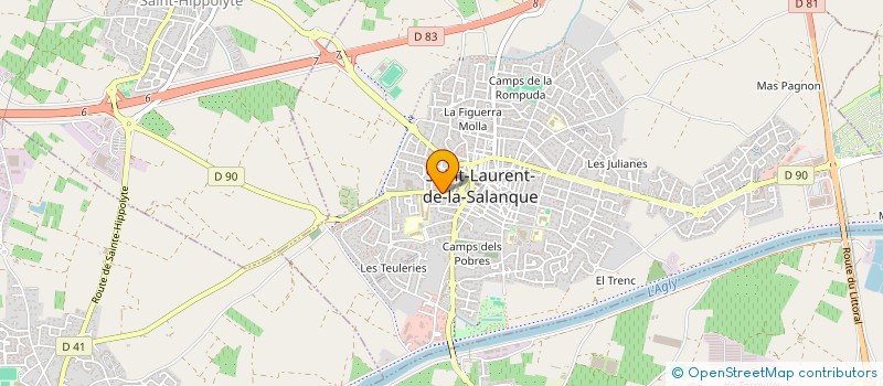 localisation de l'entreprise SL-CM  SAINT-LAURENT-DE-LA-SALANQUE