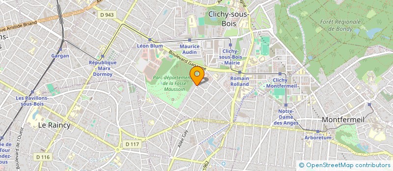 localisation de l'entreprise SL COMP à CLICHY-SOUS-BOIS