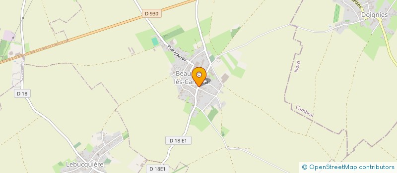 localisation de l'entreprise SL CONCEPT  BEAUMETZ-LES-CAMBRAI