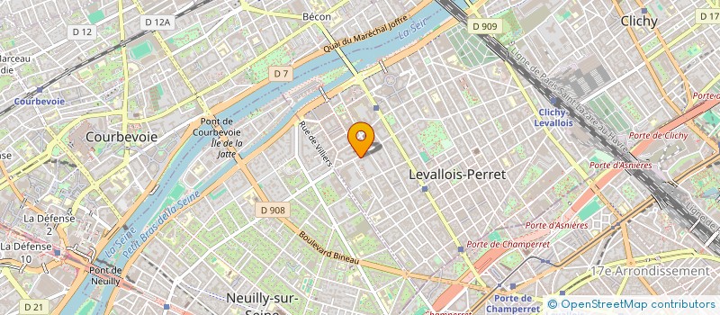localisation de l'entreprise SL CONSEILS à LEVALLOIS-PERRET