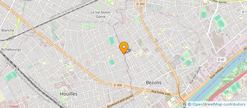 localisation de l'entreprise SL CONSULTING  HOUILLES