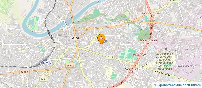 localisation de l'entreprise SL-CTLE  ALBI