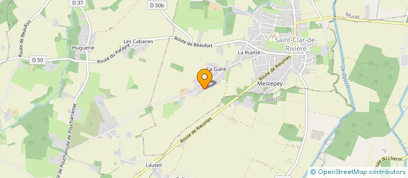 localisation de l'entreprise SL DEVELOPPEMENT  SAINT-CLAR-DE-RIVIERE