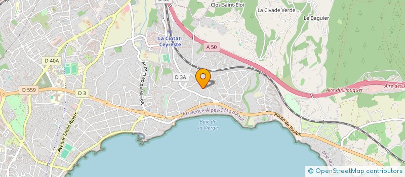 localisation de l'entreprise SL ENERGIE à LA CIOTAT
