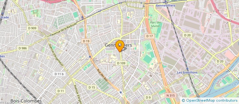 localisation de l'entreprise SL FACTURATION  GENNEVILLIERS