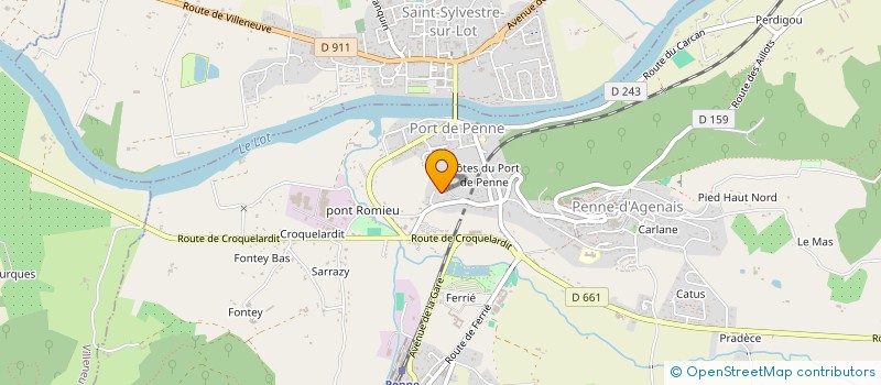 localisation de l'entreprise SL FAMILY  PENNE-D'AGENAIS