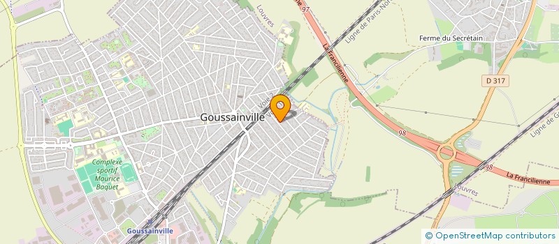 localisation de l'entreprise SL FERRONNERIE à GOUSSAINVILLE