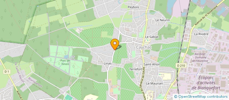 localisation de l'entreprise SL FINANCES à BLANQUEFORT