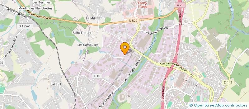 localisation de l'entreprise SL HOME 87 à LIMOGES