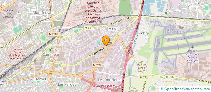 localisation de l'entreprise SL HORIZON  CLERMONT-FERRAND