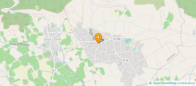 localisation de l'entreprise SL IMMO  CLARENSAC