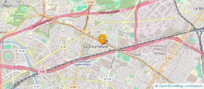 localisation de l'entreprise SL MEDECINE GENERALE à LA COURNEUVE