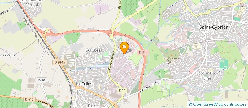 localisation de l'entreprise SL NEGOCE  ELNE