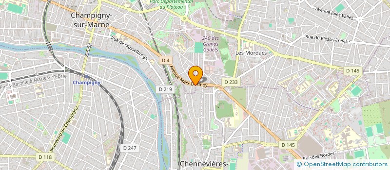 localisation de l'entreprise SL PATRIMOINE IMMOBILIER  CHAMPIGNY-SUR-MARNE