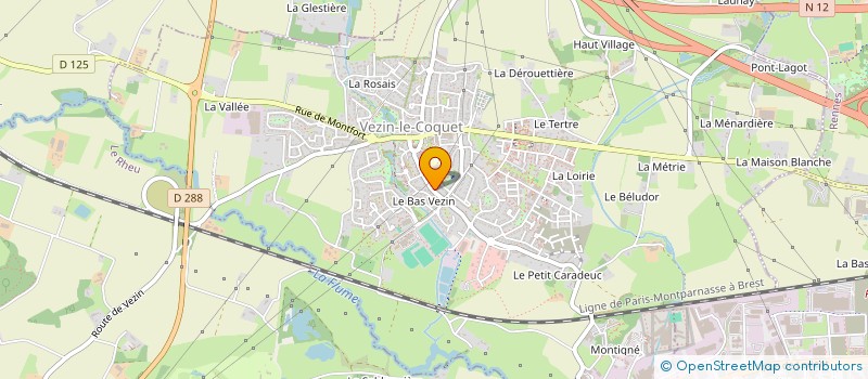 localisation de l'entreprise SL PEINTURE ET DECORATION  VEZIN-LE-COQUET