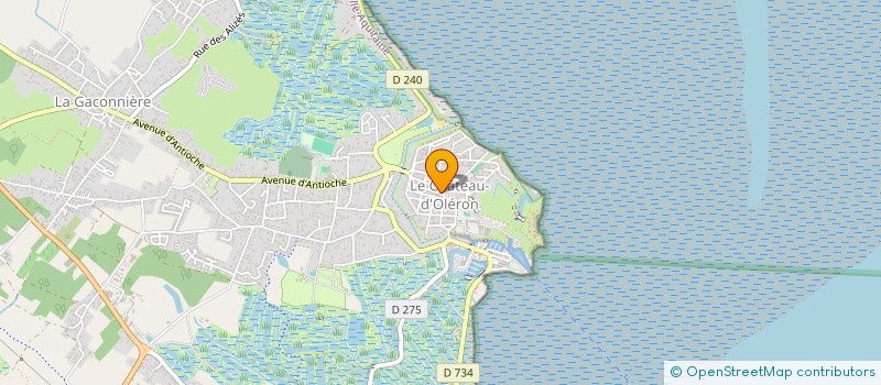 localisation de l'entreprise SL&PL OLERON  LE CHATEAU-D'OLERON