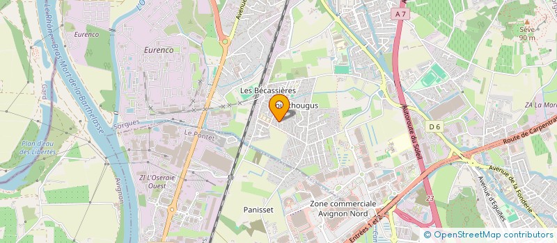 localisation de l'entreprise SL VOYAGES  SORGUES