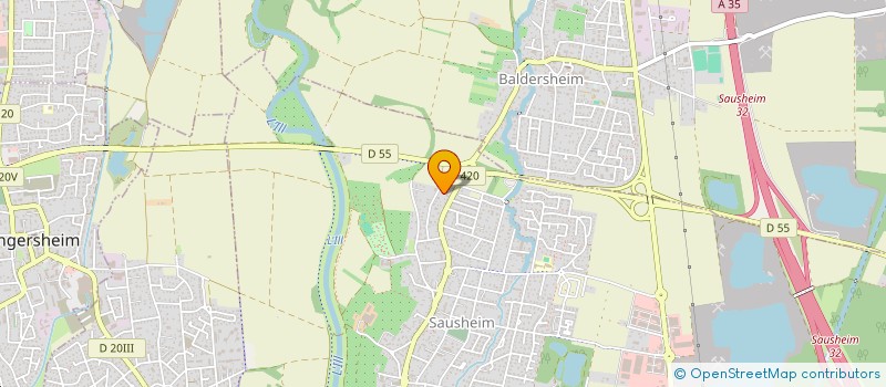 localisation de l'entreprise SL2A  SAUSHEIM