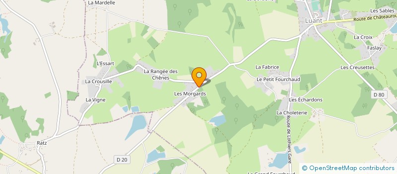 localisation de l'entreprise SL2C AUCLAIR à LUANT