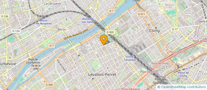 localisation de l'entreprise SLA 2021 COIFFURE&ESTHETIQUE  LEVALLOIS-PERRET