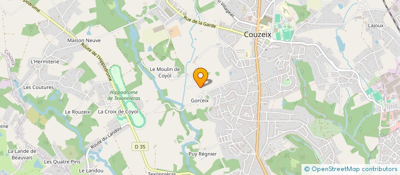 localisation de l'entreprise SLA à COUZEIX