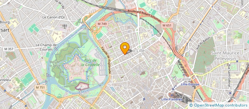 localisation de l'entreprise SLA HOLDING à LILLE