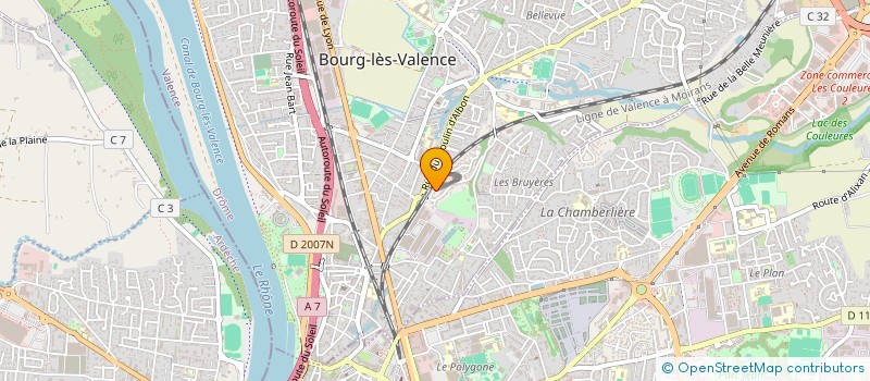 localisation de l'entreprise SLA HOLDING à BOURG-LES-VALENCE