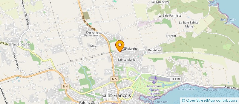 localisation de l'entreprise SLAB  SAINT-FRANCOIS