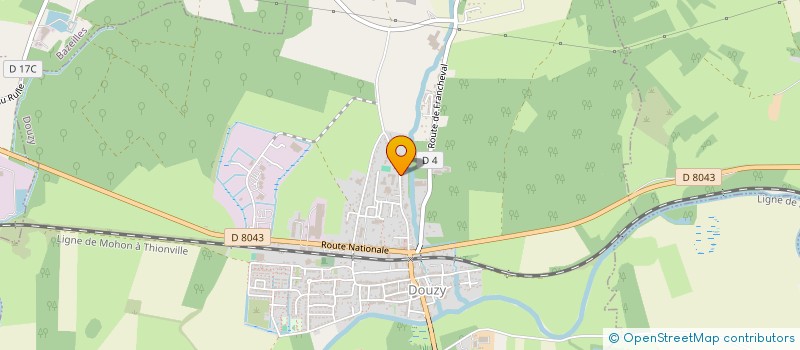 localisation de l'entreprise SLAC  DOUZY