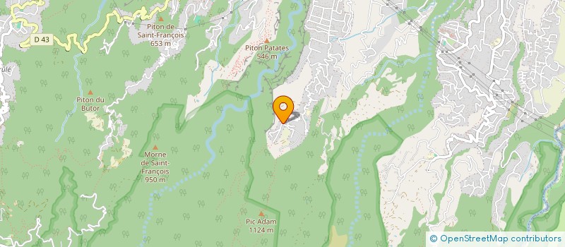 localisation de l'entreprise SLACK' SA SPACE REUNION  SAINT-DENIS