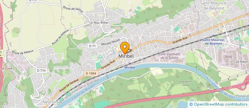 localisation de l'entreprise SLADELEC  MIRIBEL