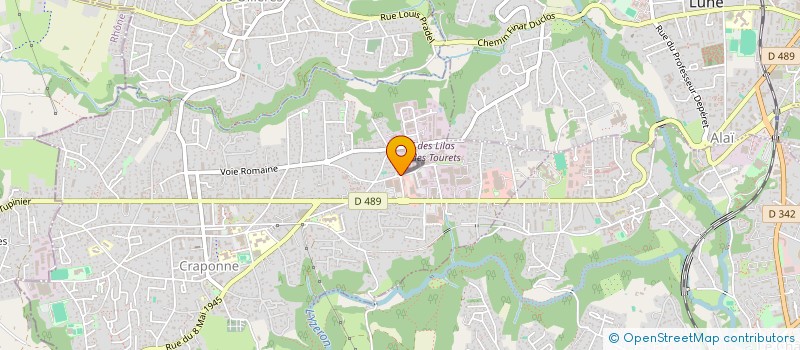 localisation de l'entreprise SLAKDLYON6  CRAPONNE