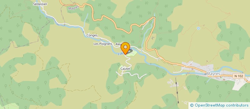 localisation de l'entreprise SLAM 07  MAYRES