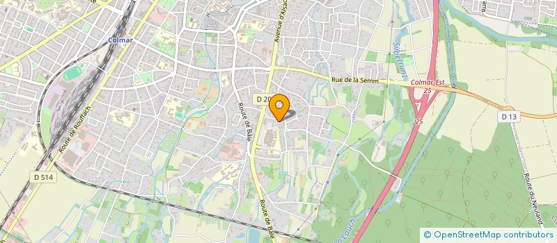 localisation de l'entreprise SLAM 68  COLMAR