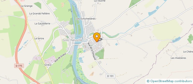 localisation de l'entreprise SLAM à GREZ-NEUVILLE