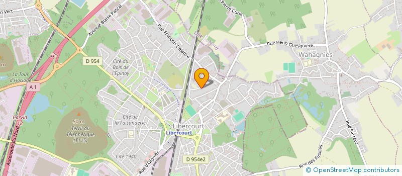 localisation de l'entreprise SLAM  LIBERCOURT