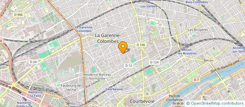 localisation de l'entreprise SLAM FINANCE(S)  LA GARENNE COLOMBES