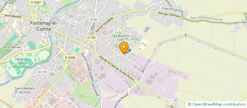 localisation de l'entreprise SLAM H à FONTENAY-LE-COMTE