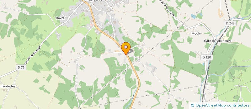 localisation de l'entreprise SLAM HOLDING  VILLENEUVE